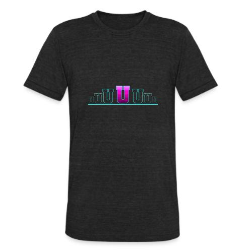 Letter U – Capital Varsity Alphabet Monogram - Unisex Tri-Blend T-Shirt