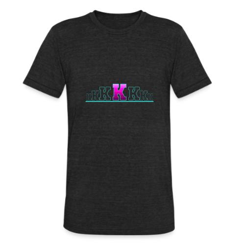 Letter K – Capital Varsity Alphabet Monogram - Unisex Tri-Blend T-Shirt