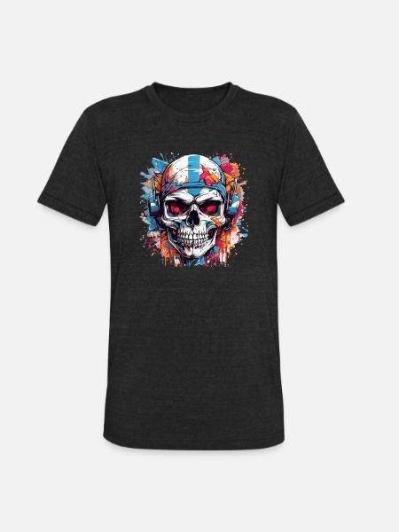 Crane Artistic - Unisex Tri-Blend T-Shirt - heather black