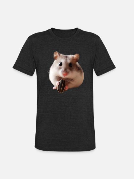 Seeds & Hamsters - Unisex Tri-Blend T-Shirt - heather black