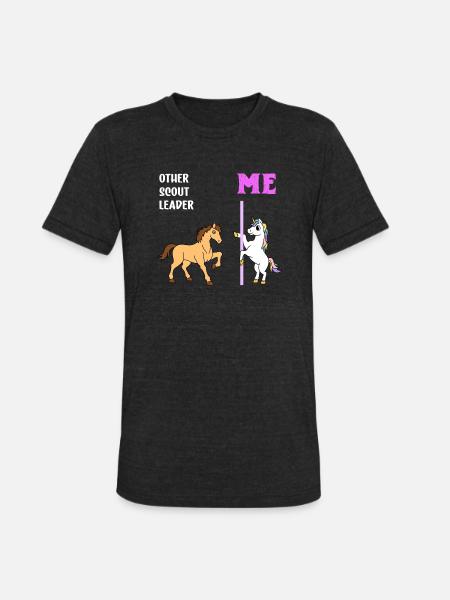 Scout Leader - Unisex Tri-Blend T-Shirt - heather black