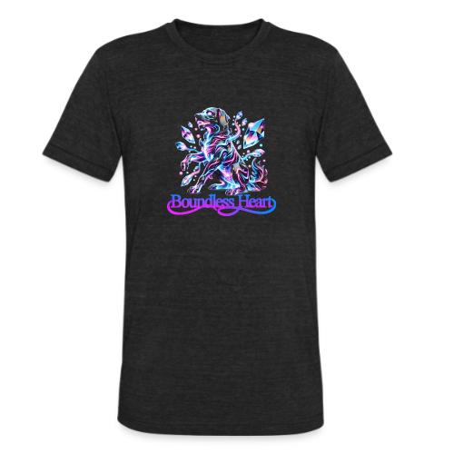 Boundless Heart Neon Galaxy Dog Shirt - Unisex Tri-Blend T-Shirt