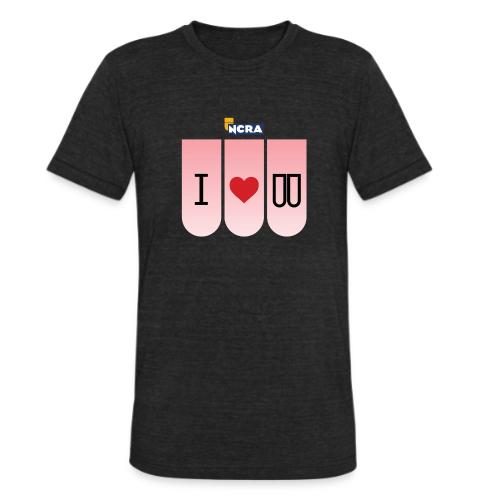 I heart steno logo 2600x200dpi - Unisex Tri-Blend T-Shirt