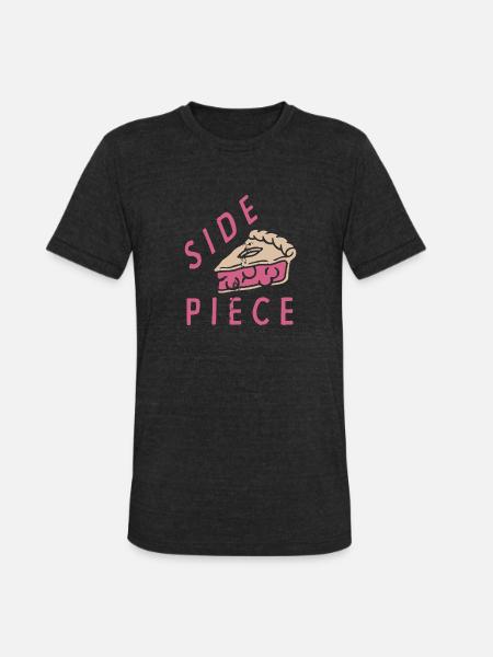 Side Piece - Unisex Tri-Blend T-Shirt - heather black