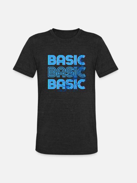 Basic - Unisex Tri-Blend T-Shirt - heather black