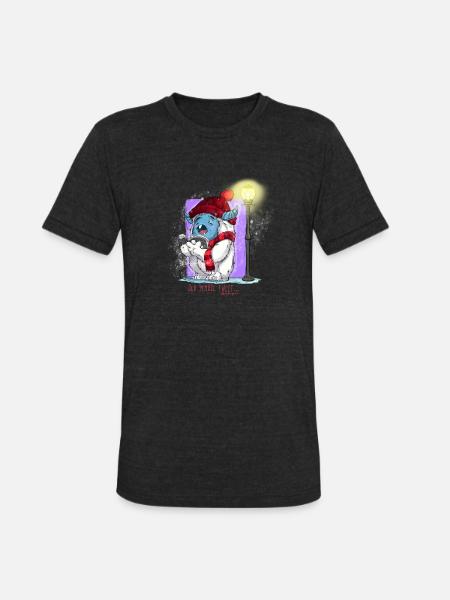 Freddy's old school tweet - Unisex Tri-Blend T-Shirt - heather black