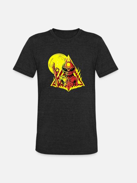 IlluminET155 - Unisex Tri-Blend T-Shirt - heather black