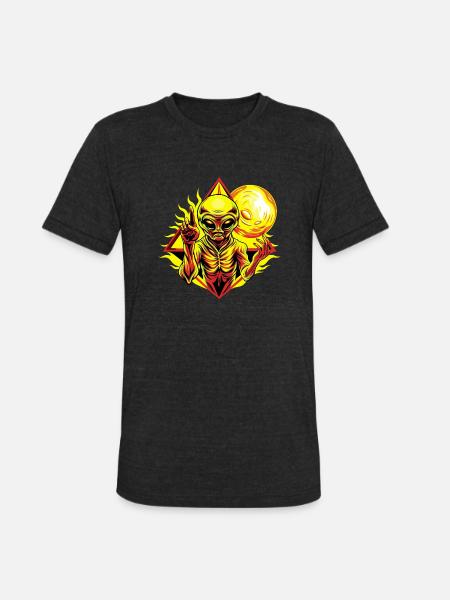 IlluminET153 - Unisex Tri-Blend T-Shirt - heather black