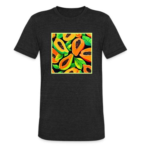 Tropical Papaya Paradise - Unisex Tri-Blend T-Shirt