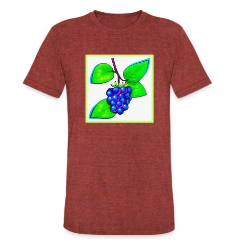 Vibrant Blueberry Pop Art - Unisex Tri-Blend T-Shirt