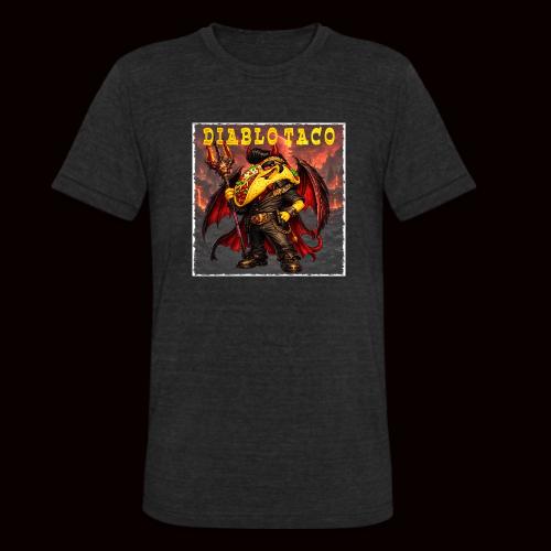 The Diablo Taco Spicy Demon Character - Unisex Tri-Blend T-Shirt