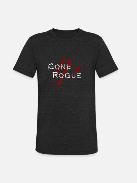 Gone Rogue Detroit Bloody - Unisex Tri-Blend T-Shirt - heather black