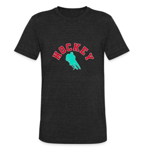 Hockey Player Silhouette - Unisex Tri-Blend T-Shirt