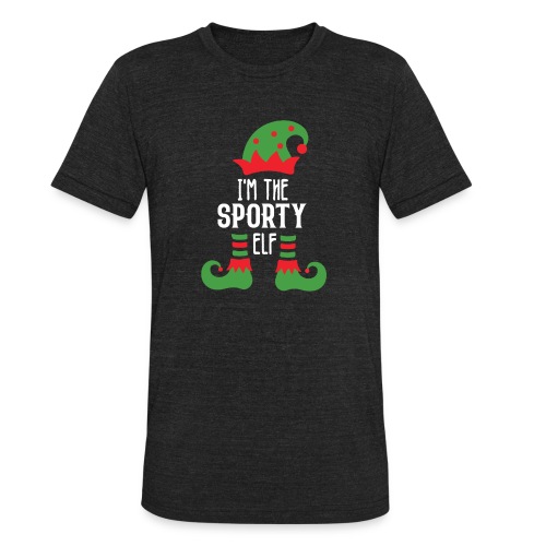 I'm The Sporty Elf Shirt Xmas Matching Christmas - Unisex Tri-Blend T-Shirt