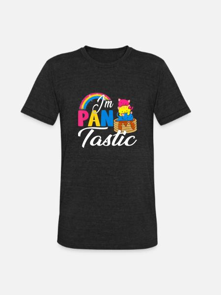 Pan Pride - Unisex Tri-Blend T-Shirt - heather black