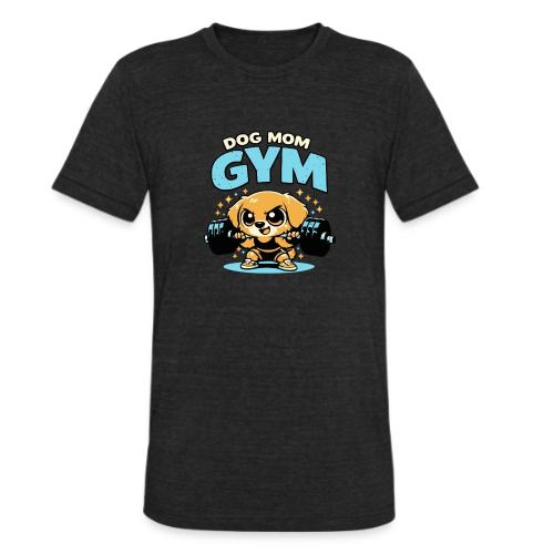 Chibi Dog Gym Workout - Unisex Tri-Blend T-Shirt