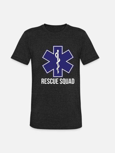 Paramedic Squad - Unisex Tri-Blend T-Shirt - heather black