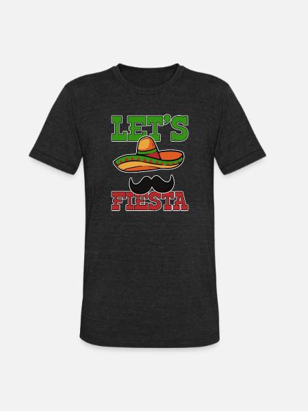 Cinco de Mayo Mexican - Unisex Tri-Blend T-Shirt - heather black