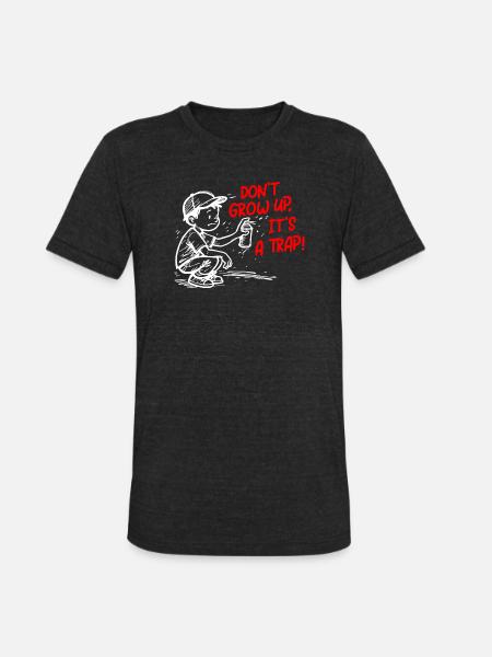 It's a trap - Unisex Tri-Blend T-Shirt - heather black
