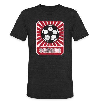 Canada Soccer Retro - Unisex Tri-Blend T-Shirt - heather black - Front - Brady (186cm)