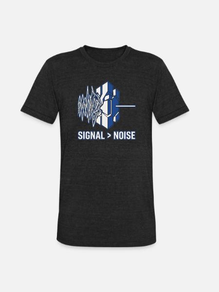 Professional Signal Logic Tee - Unisex Tri-Blend T-Shirt - heather black