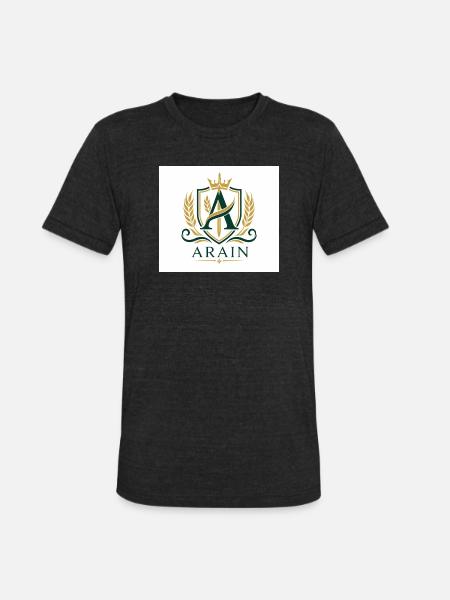 Arain Pride - Premium Punjabi Heritage Graphic - Unisex Tri-Blend T-Shirt - heather black