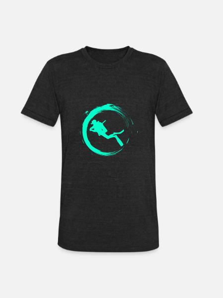 Scuba Diving - Unisex Tri-Blend T-Shirt - heather black