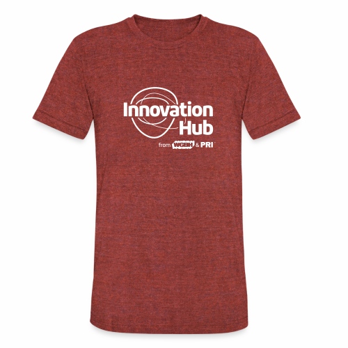 Innovation Hub white logo - Unisex Tri-Blend T-Shirt