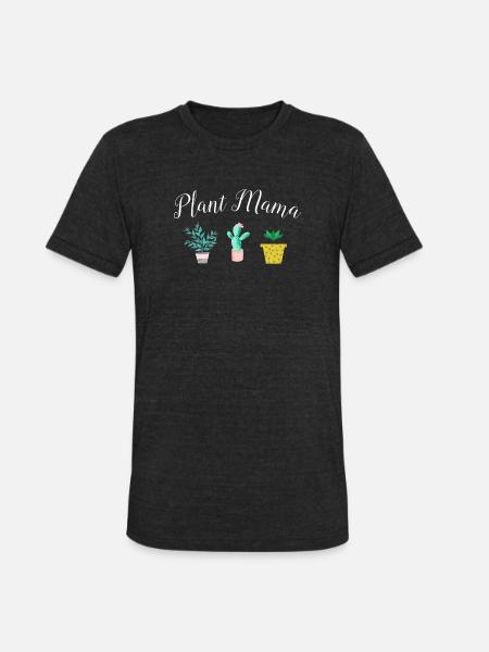 Plant Mama - Unisex Tri-Blend T-Shirt - heather black