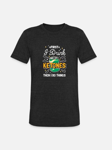 Keto Diet - Unisex Tri-Blend T-Shirt - heather black