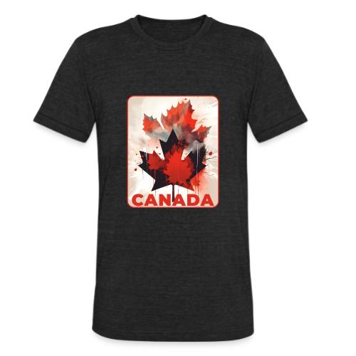 Canada Inked Leaf - Unisex Tri-Blend T-Shirt