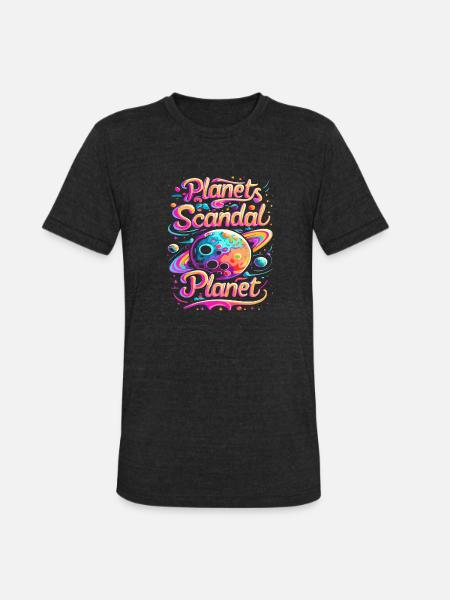 Scandal Planet - Unisex Tri-Blend T-Shirt - heather black
