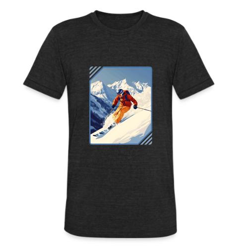 Mountain Skiing Vibes - Unisex Tri-Blend T-Shirt