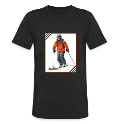 Skiing Thrill Ride - Unisex Tri-Blend T-Shirt
