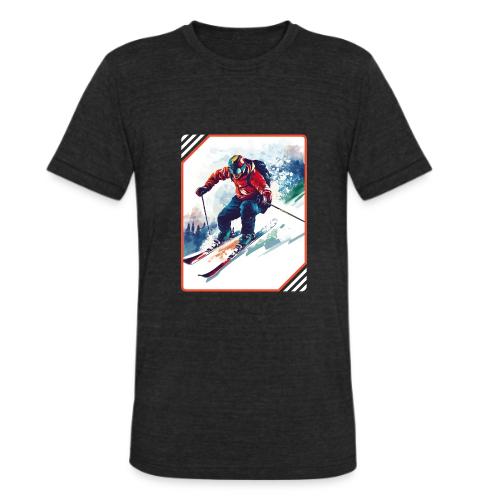 Skiing is Life - Unisex Tri-Blend T-Shirt