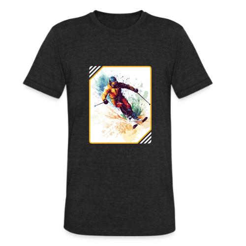 Winter Skiing Escape - Unisex Tri-Blend T-Shirt