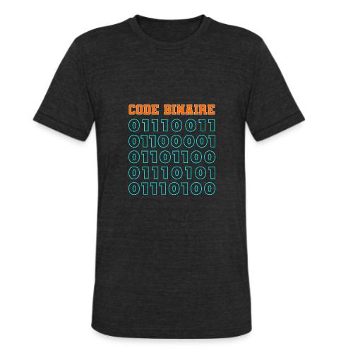 Hi in binary code - Unisex Tri-Blend T-Shirt