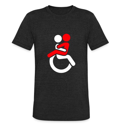 Wheelchair Love for adults. Humor shirt - Unisex Tri-Blend T-Shirt