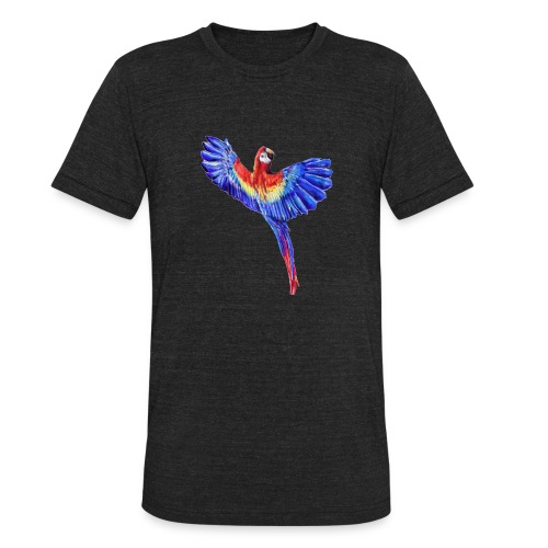 Scarlet macaw parrot - Unisex Tri-Blend T-Shirt