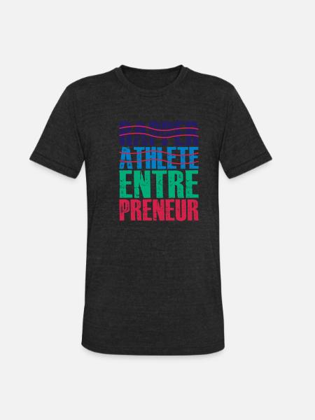 Rapper Athlete Entrepreneur 24 - Unisex Tri-Blend T-Shirt - heather black