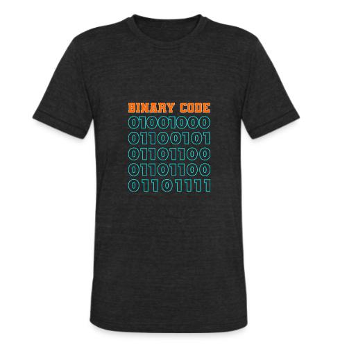 Say Hello in Binary code - Unisex Tri-Blend T-Shirt
