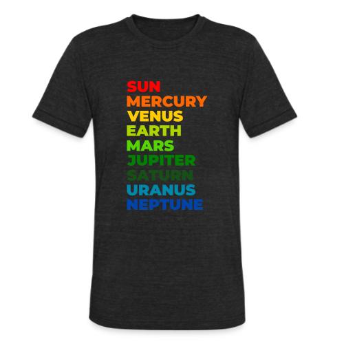 Color the solar system - Unisex Tri-Blend T-Shirt