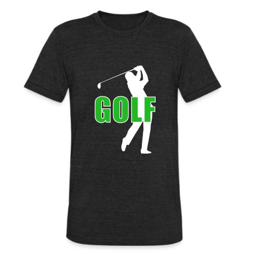 Golf: Classic Golf Motion - Unisex Tri-Blend T-Shirt