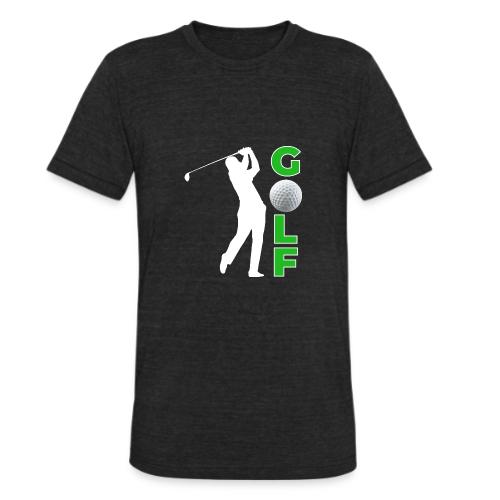 Golf: Classic Golf Motion - Unisex Tri-Blend T-Shirt