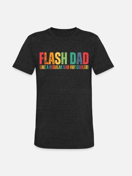 Bouldering Flash Dad Boulderer - Unisex Tri-Blend T-Shirt - heather black
