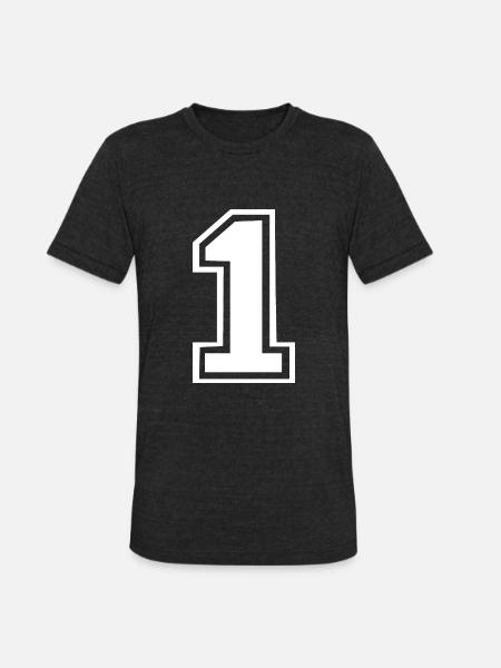 1 - Unisex Tri-Blend T-Shirt - heather black