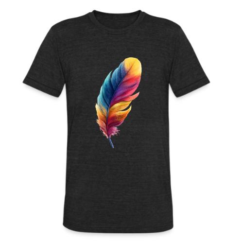 Rainbow Flight Feather - Unisex Tri-Blend T-Shirt