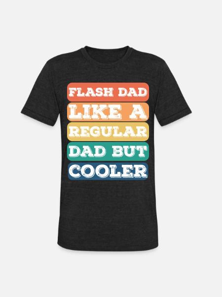 Bouldering Flash Dad Boulderer - Unisex Tri-Blend T-Shirt - heather black