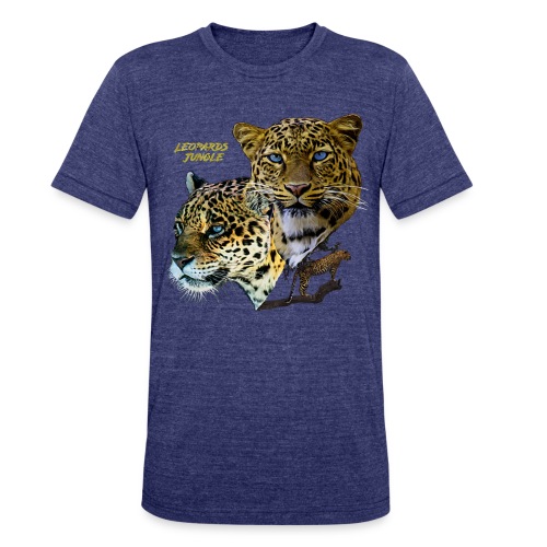 leopards jungle - Unisex Tri-Blend T-Shirt