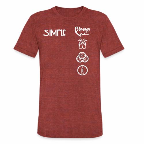 simplesymbolsvert - Unisex Tri-Blend T-Shirt